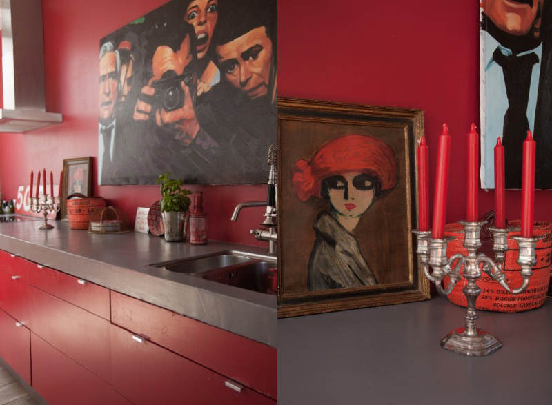 Red kitchen