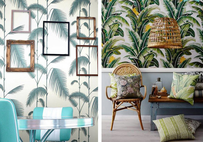 Zoom sur les tendances : la déco tropicale blueberry ... Rideaux décor Scandinave