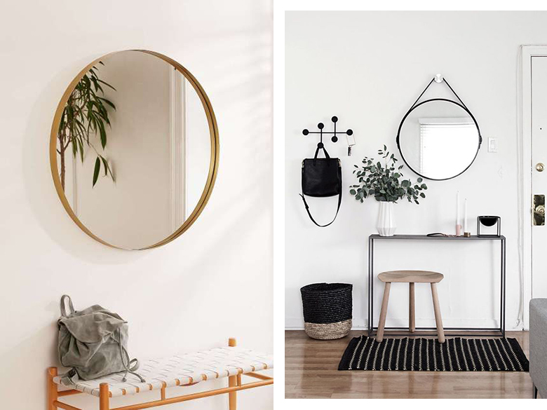 tendances déco 2018 miroir rond