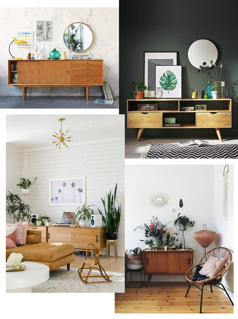 enfilade scandinave bois