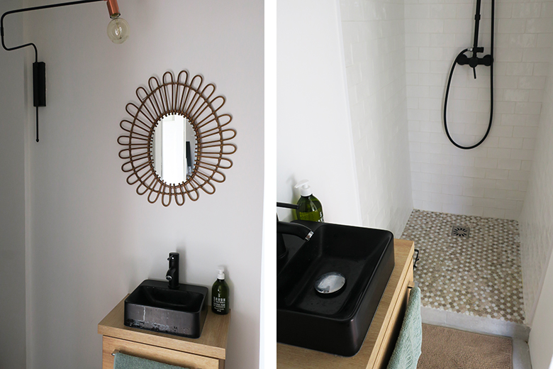 chambre déco salle de bain douche italienne