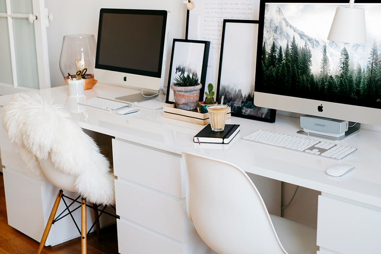 aménager son bureau peau