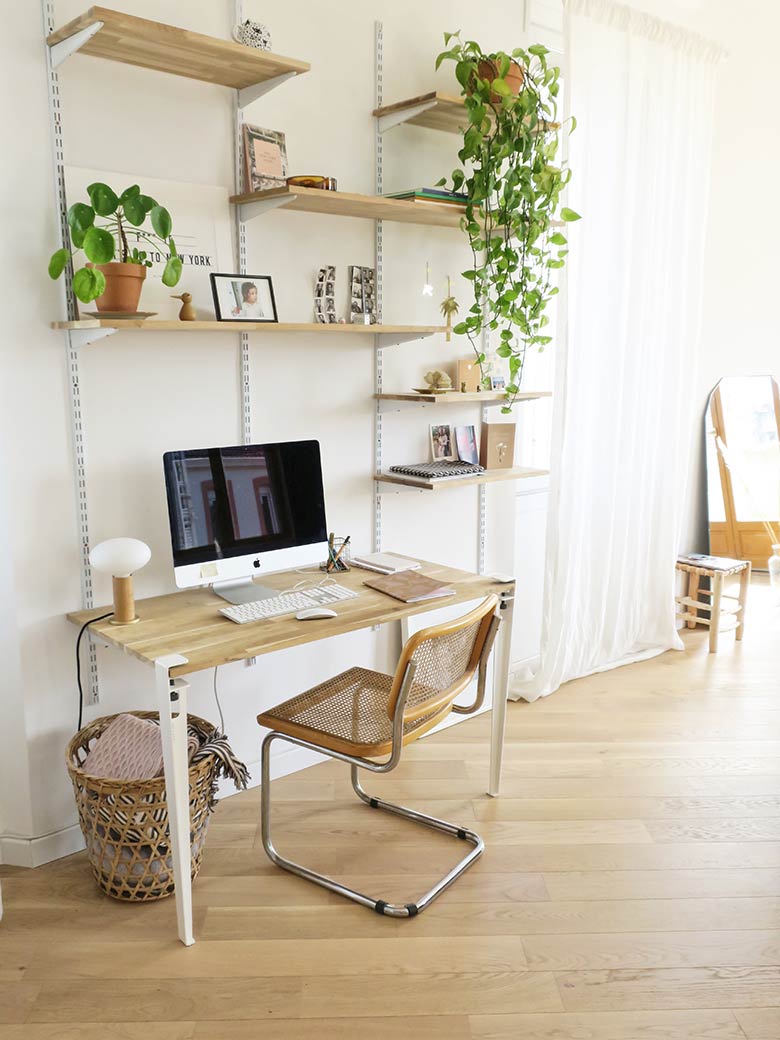 bureau crémaillère DIY