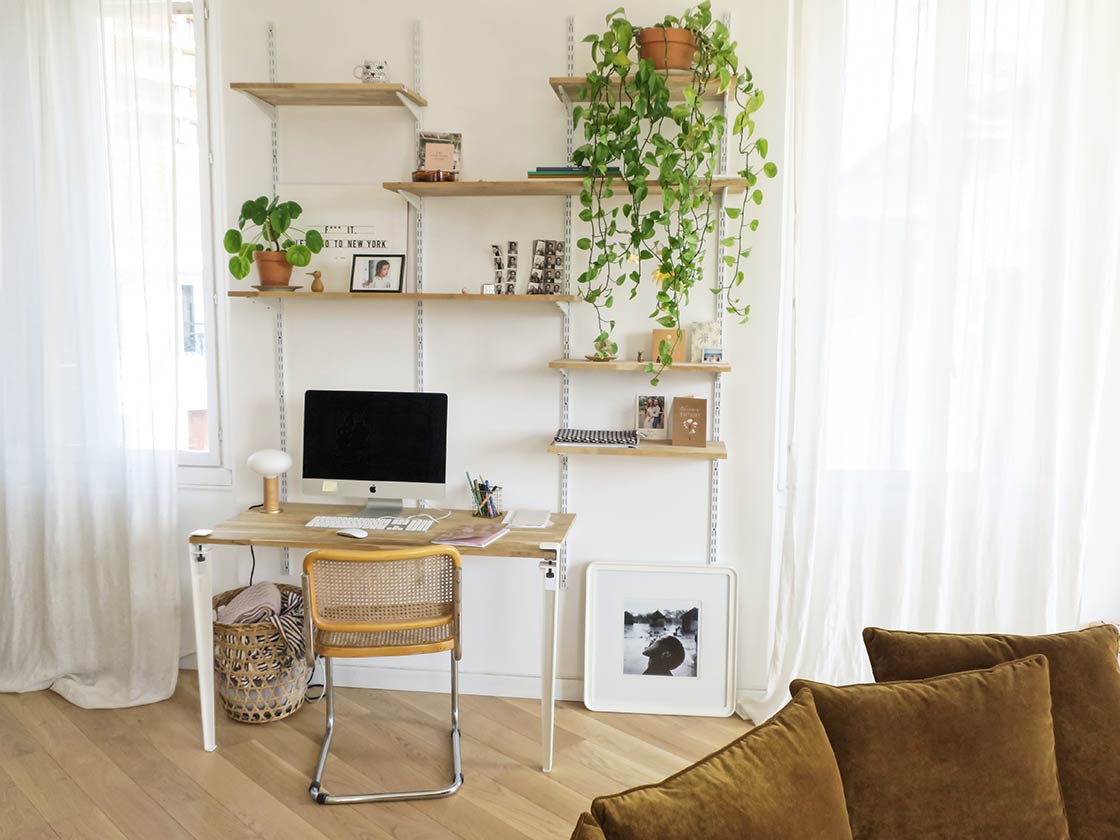 bureau crémaillère DIY