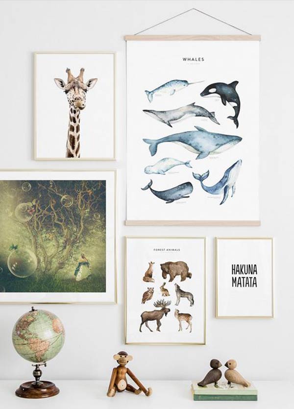 chambre d'enfant mur affiches