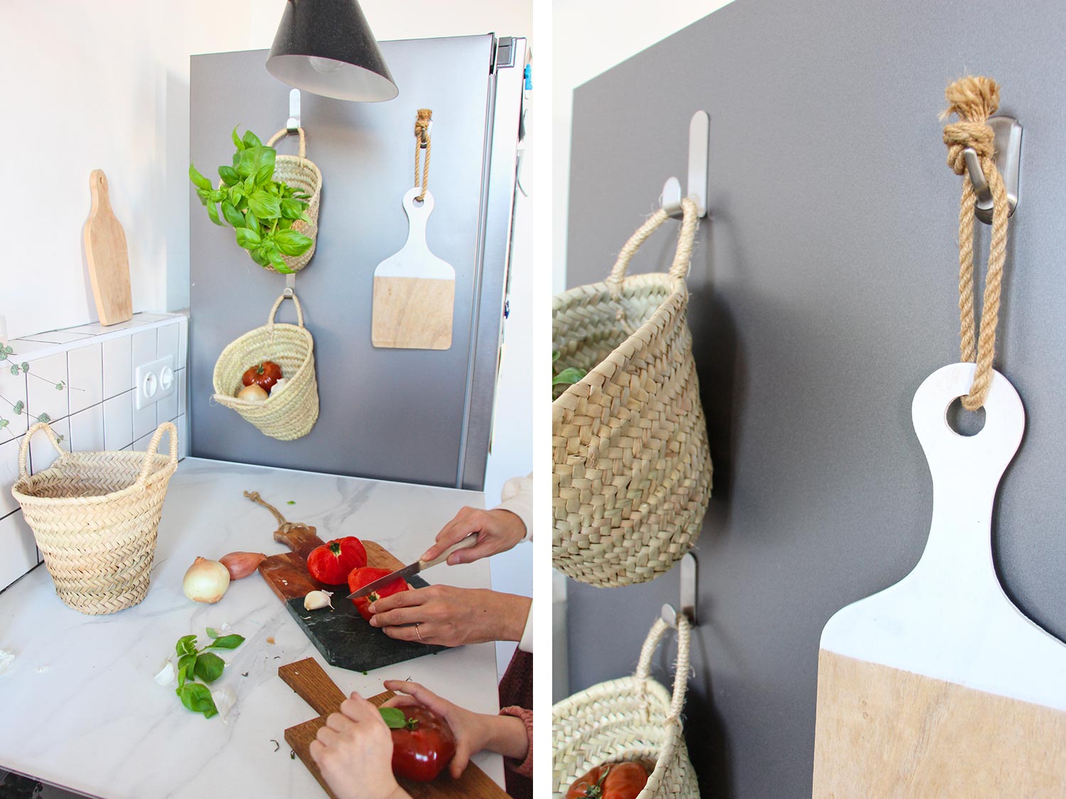 DIY cuisine accessoiriser son frigo crochets command