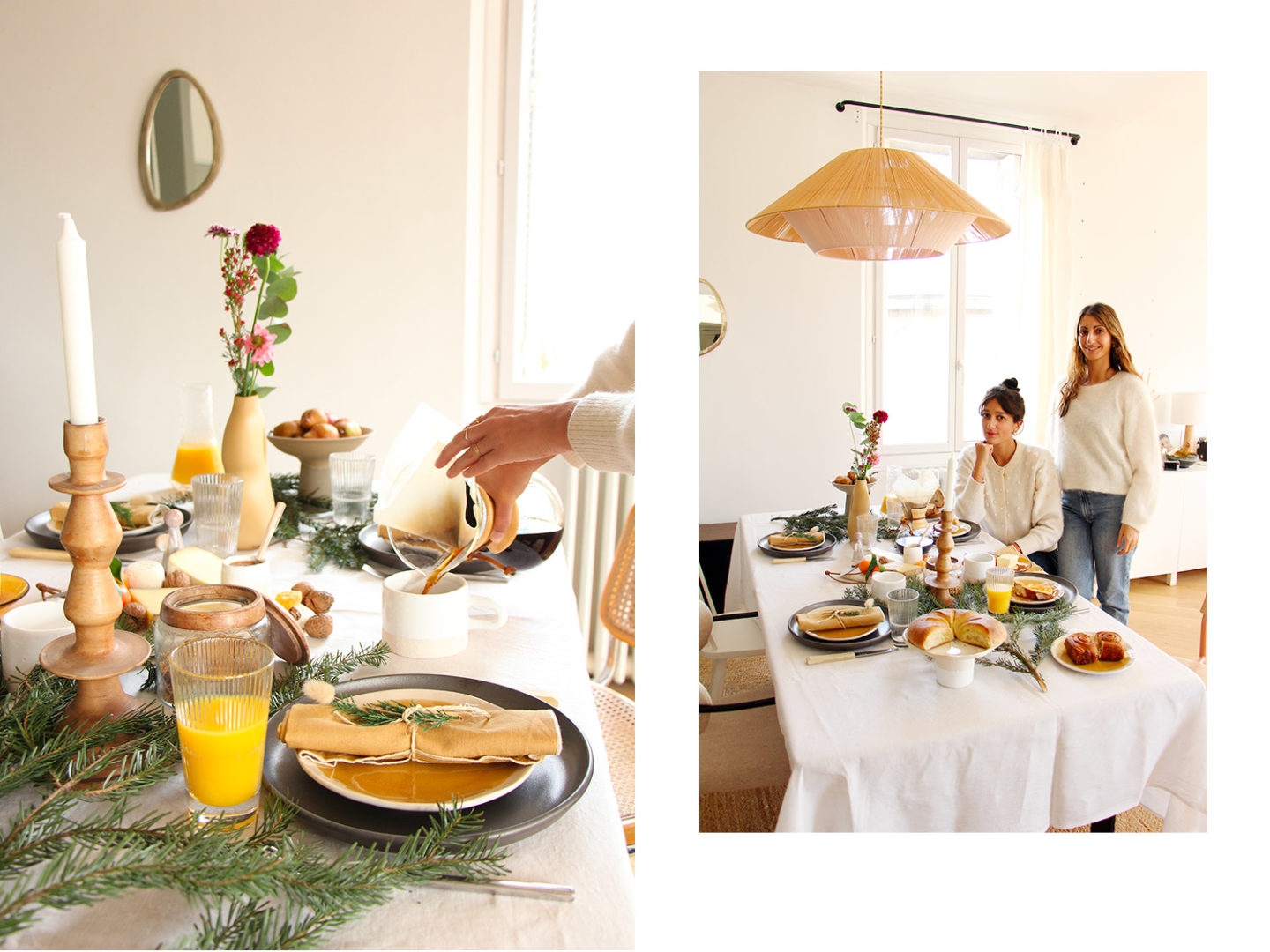 table petit déjeuner de noël alinea